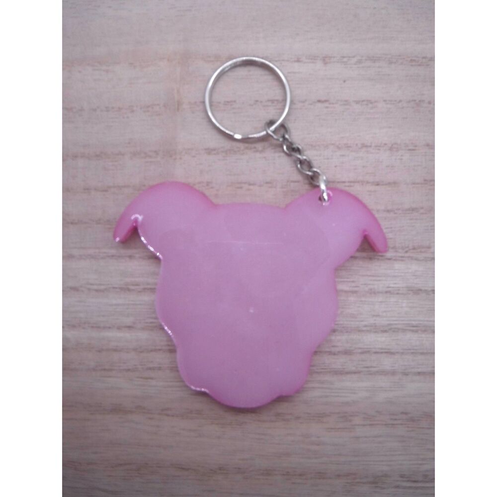 Keychain Pitbull Sugar Skull - Picture 2 of 2
